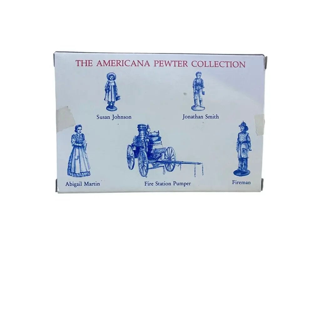 Liberty Falls Americana Pewter Figurines Lot of 2 Miniatures Vintage 1994